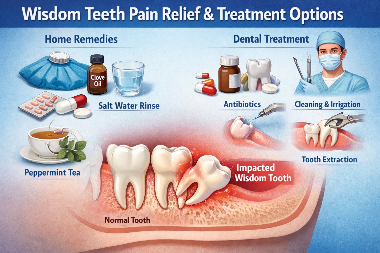 Wisdom Teeth Pain Relief: Effective Home Remedies, Treatments & When to ...