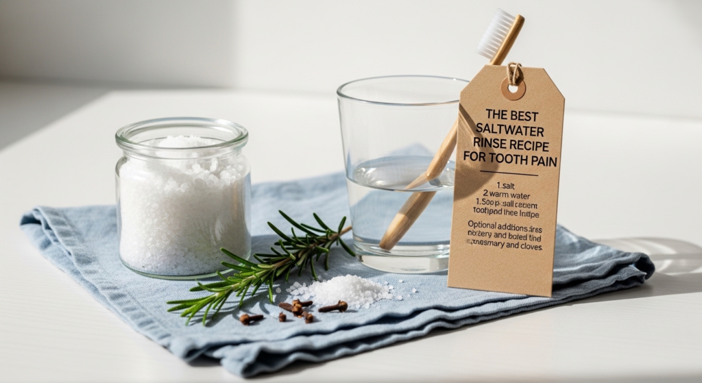 The Best Saltwater Rinse Recipe for Tooth Pain