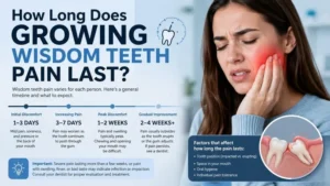 Read more about the article How Long Does Growing Wisdom Teeth Pain Last