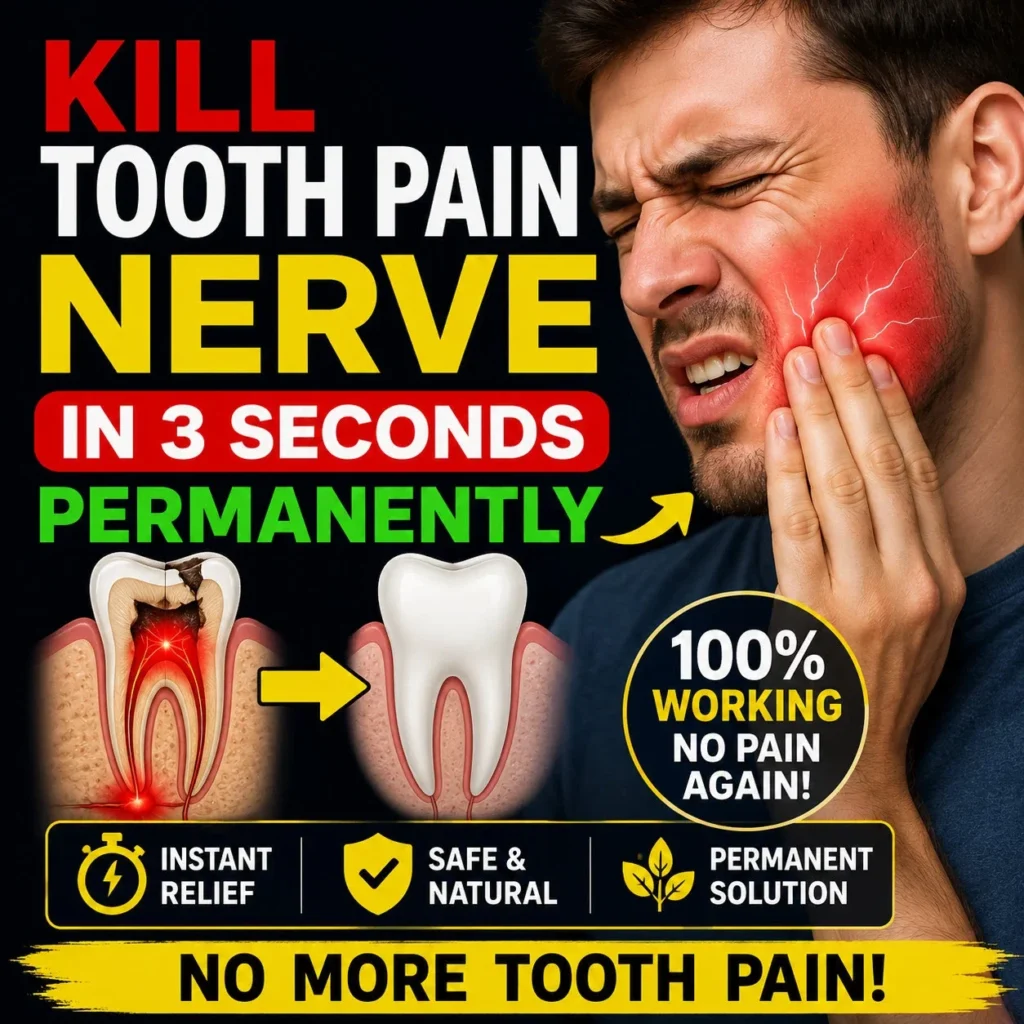kill tooth pain nerve in 3 seconds permanently