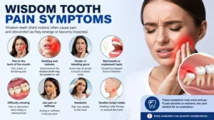 Read more about the article Wisdom Tooth Pain Symptoms: Signs, Causes & Relief