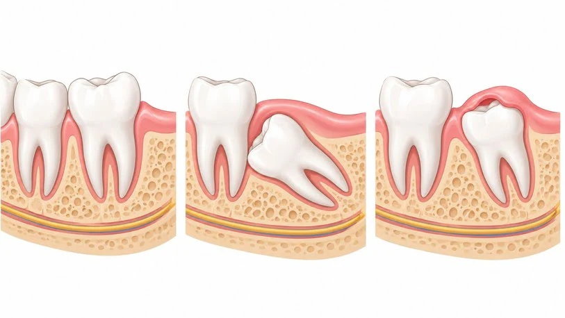 Cold compress, salt water rinse, and soft toothbrush for wisdom tooth pain relief