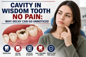 Read more about the article Cavity in Wisdom Tooth No Pain: Why Decay Can Go Unnoticed