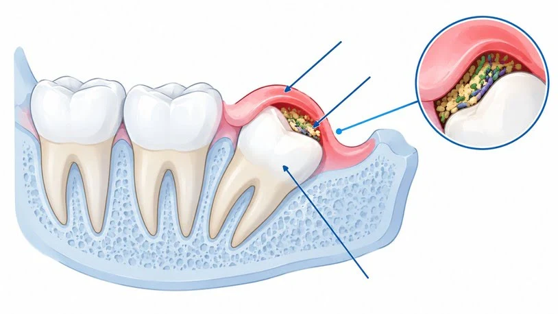 Swollen Gums Around a Tooth